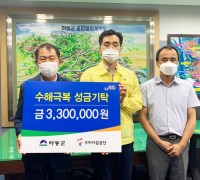 구미시설공단, 집중호우 재난지역 수해극복 성금 기탁!