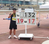 박시훈 선수, 추계전국초등학교 육상대회 한국 신기록 수립
