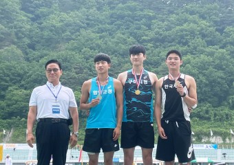 구미시청 육상팀 성진석 선수, 전국육상경기선수권대회 멀리뛰기 1위 차지!