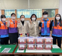 구미전자공업고등학교 인터렉트, 진미동에 김치 40kg 기부 전달!