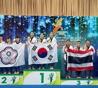 구미 상모중 서채원 학생 '제6회 아시아청소년품새선수권대회 단체전' 우승!