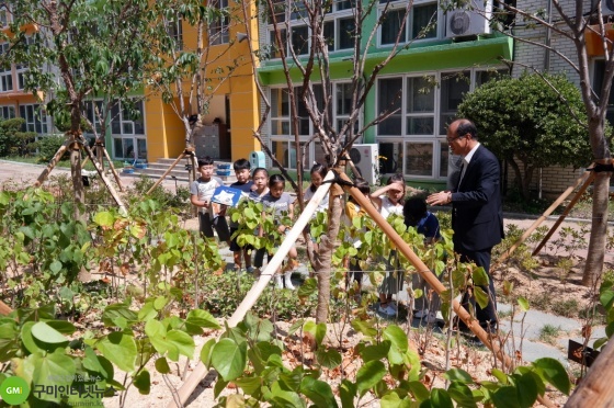 구미 지산초등학교 내 명상숲 조성